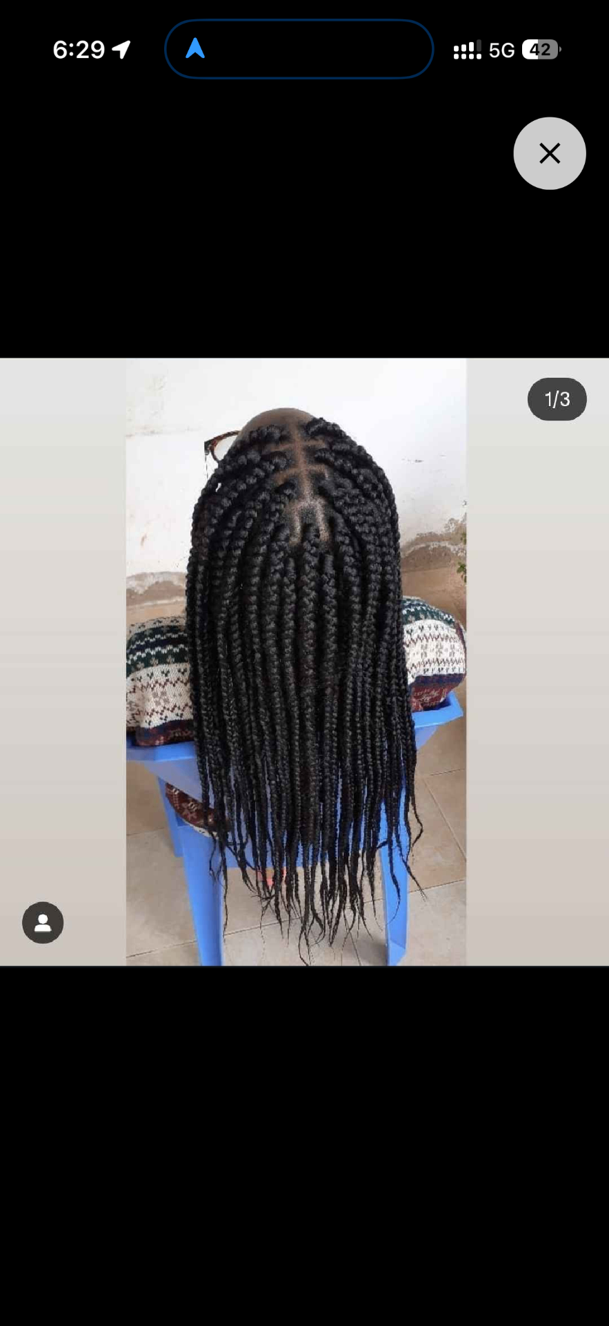Coloured Box Braids by Lazandra, example 2