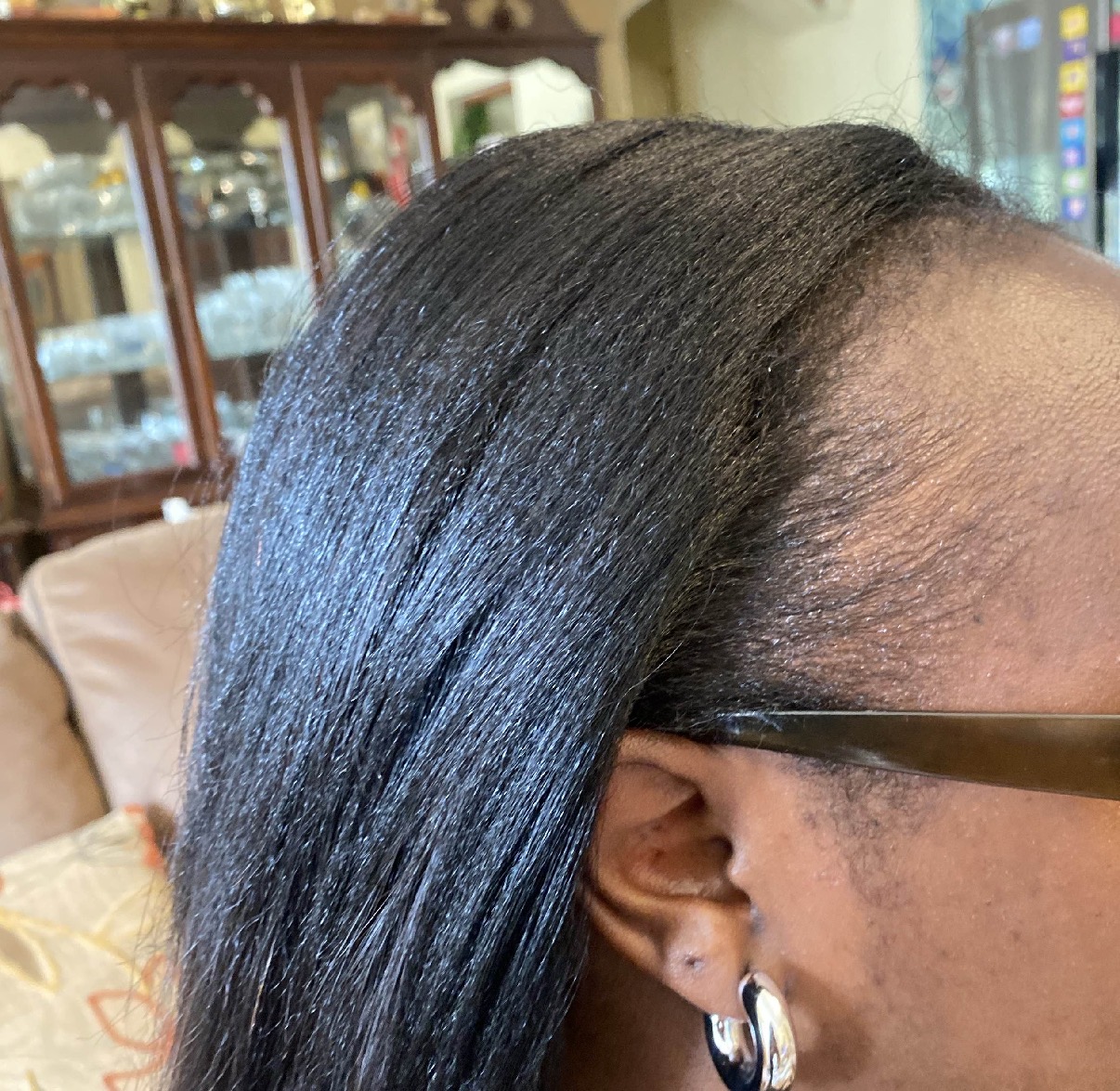 Weave Installation installed at home in Nairobi by a Braiding Nairobi stylist